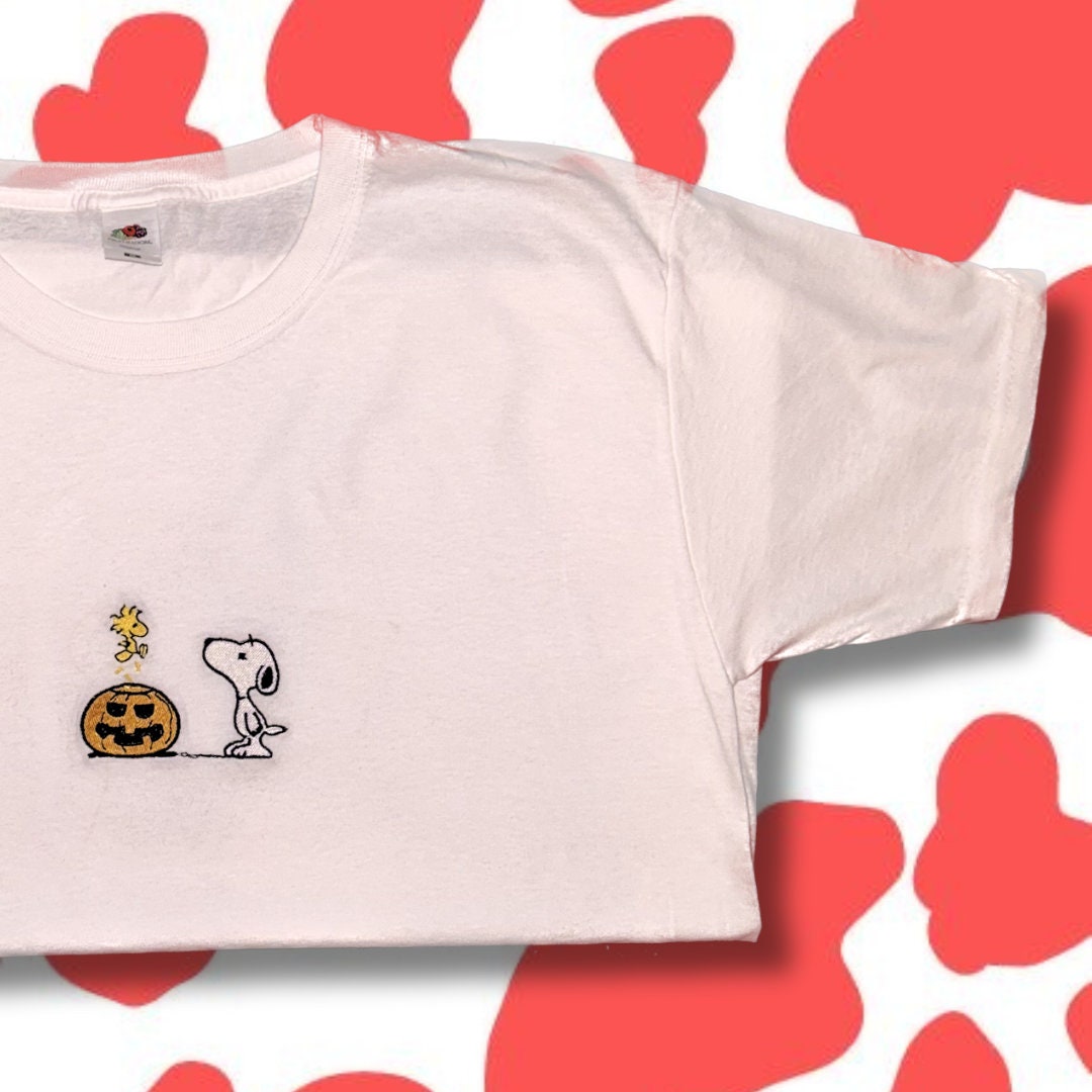 Snoopy Pumpkin Embroidered Sweatshirt