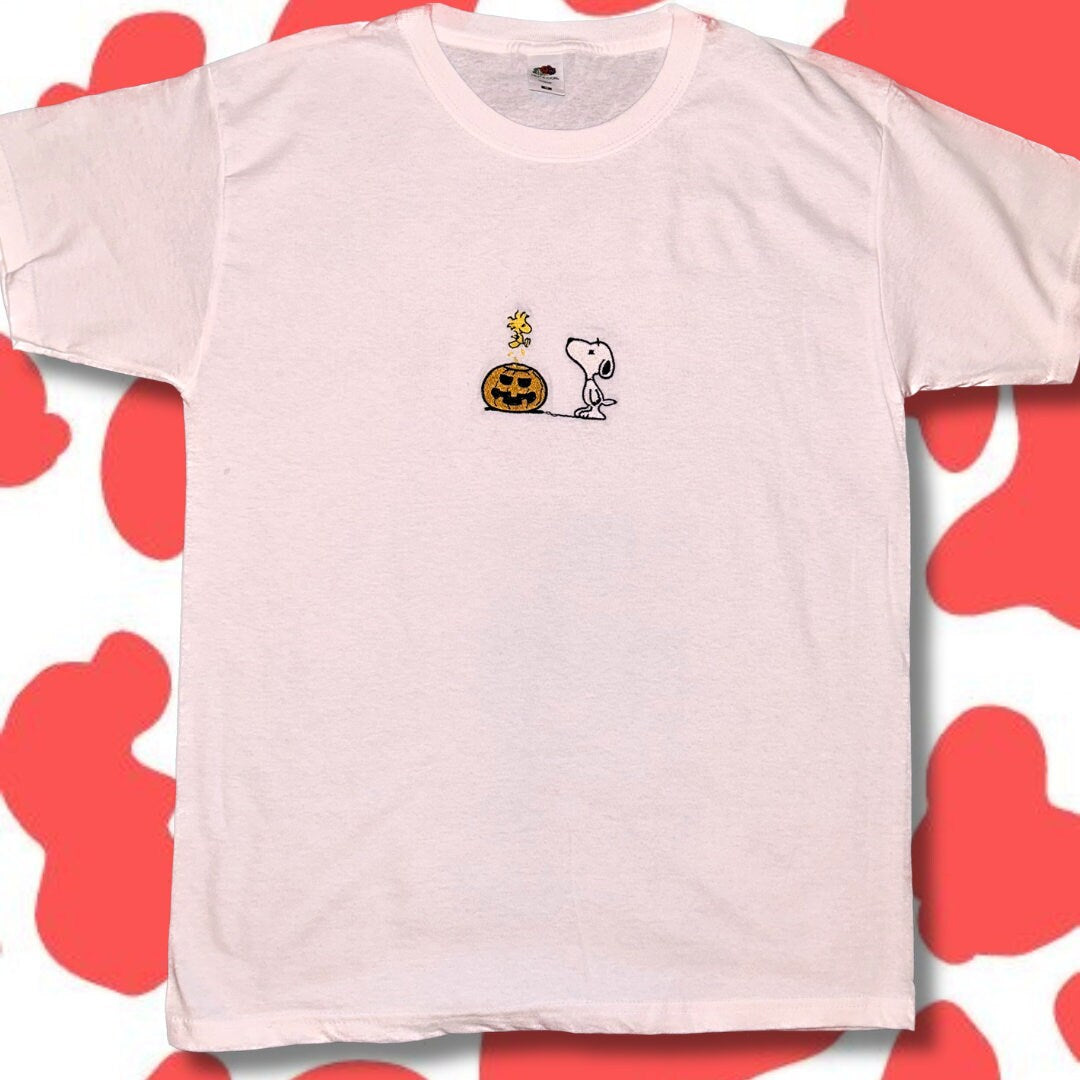 Snoopy Pumpkin Embroidered Sweatshirt