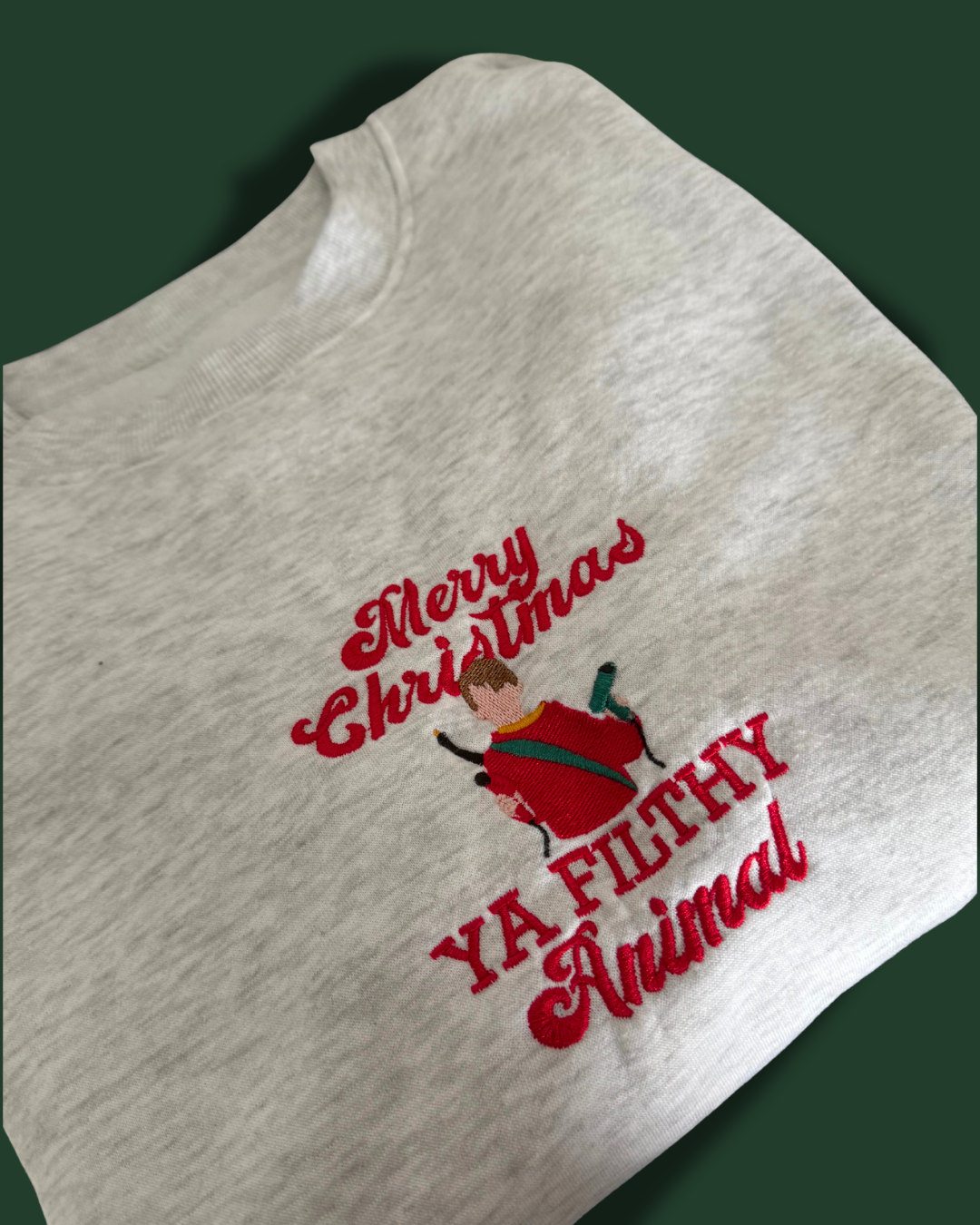 Embroidered Filthy Animal with Battle Plan Print
