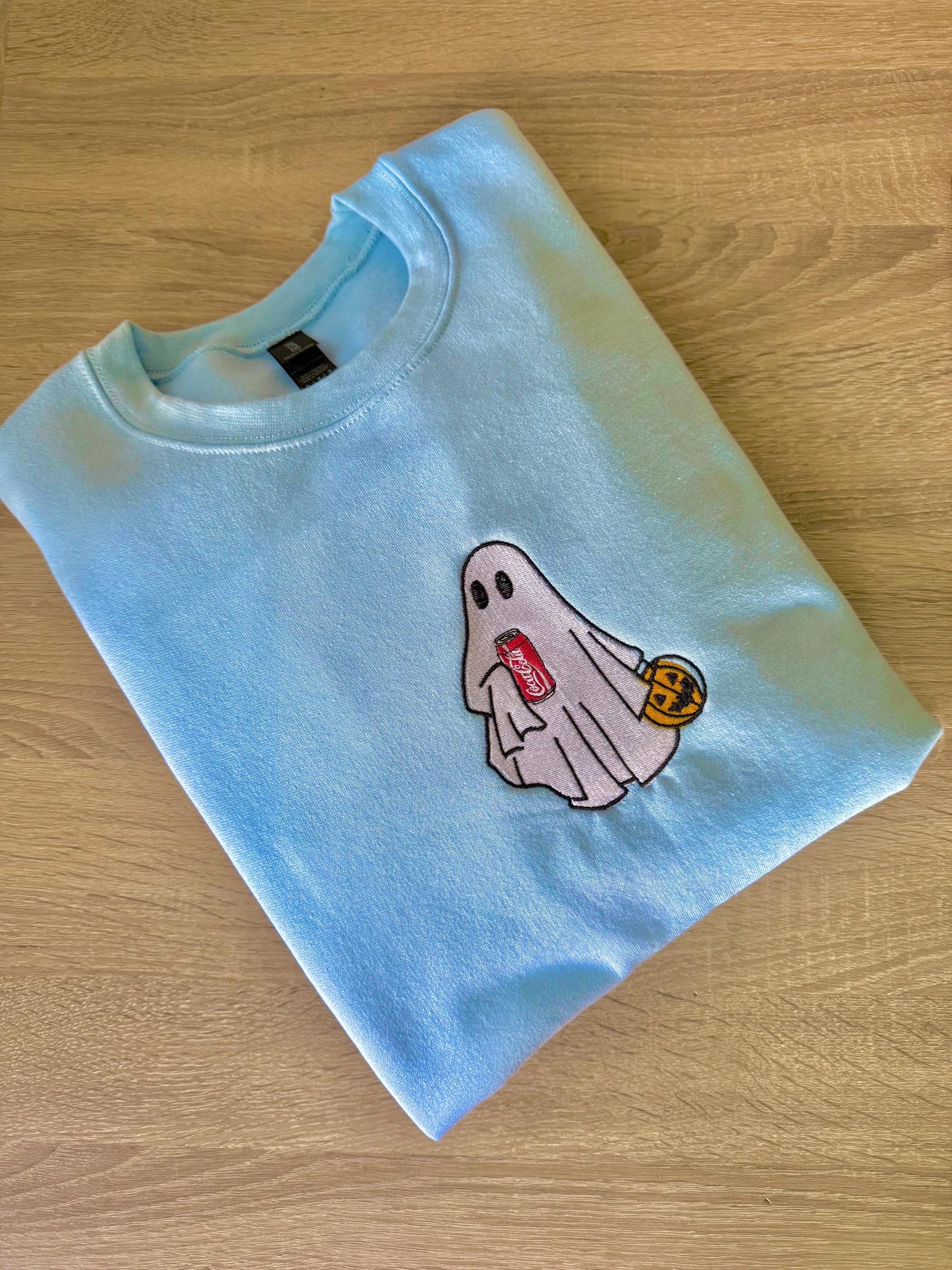 Coca Cola Ghost Embroidered Sweatshirt