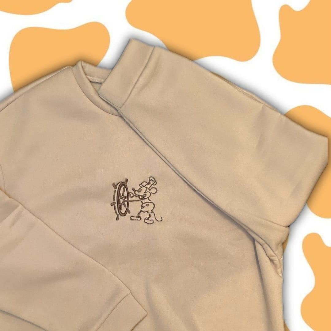 Steamboat Willie Embroiered Sweatshirt