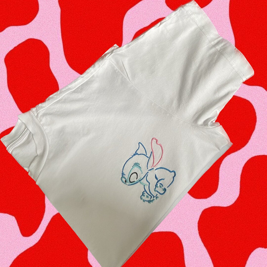 Lilo and Stitch embroidered tshirt/ sweater Stitch