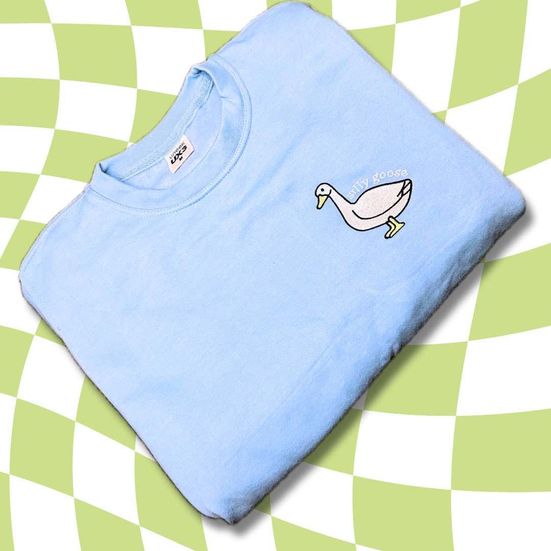 Silly Goose Embroidered Sweatshirt