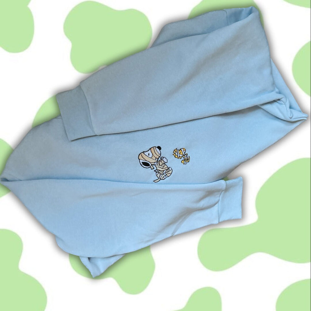 Snoopy Mummy  Embroiered Sweatshirt