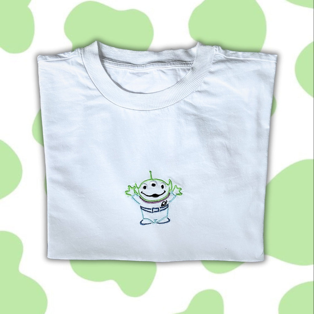 Alien Embroidered T-Shirt/ Sweatshirt
