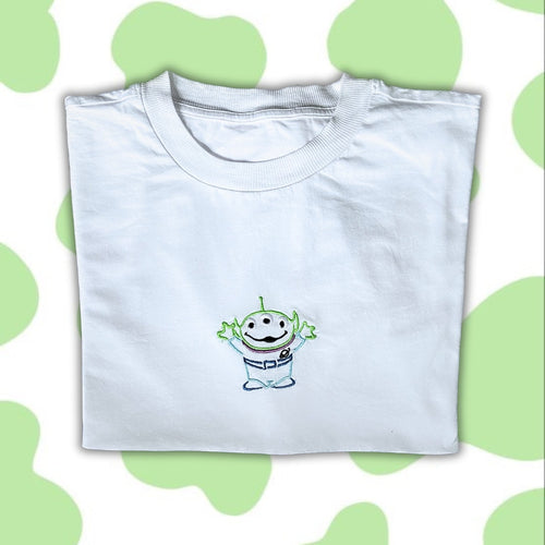 Alien Embroidered T-Shirt/ Sweatshirt