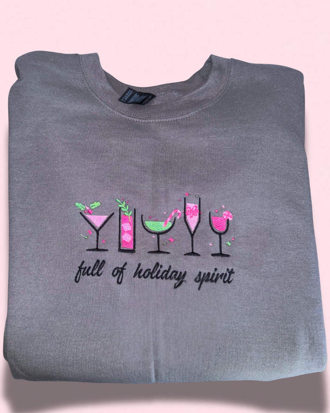 Embroidered Christmas Spirit