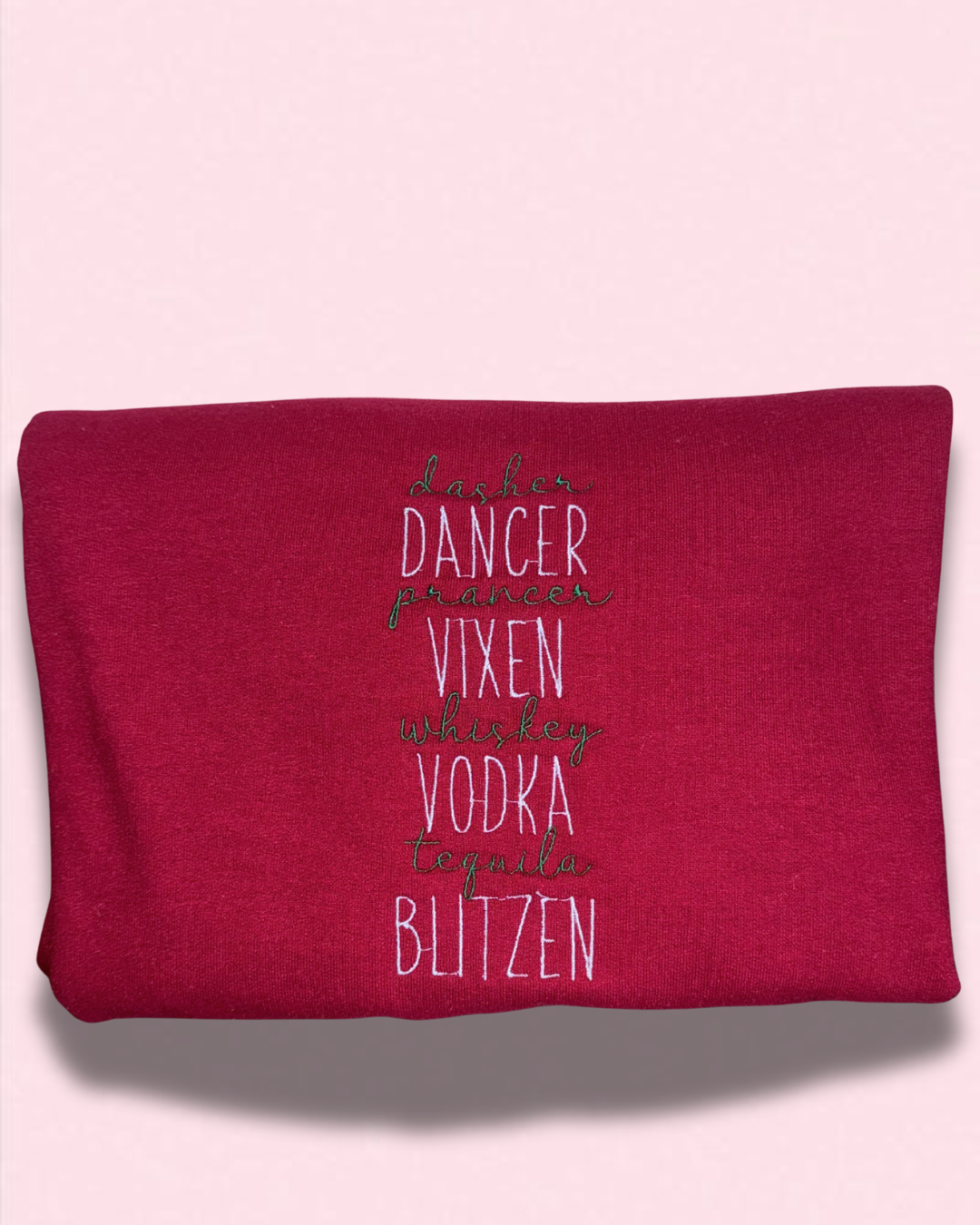 Embroidered Drunken Reindeer