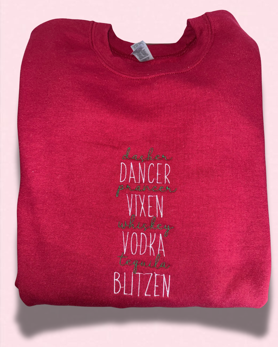 Embroidered Drunken Reindeer