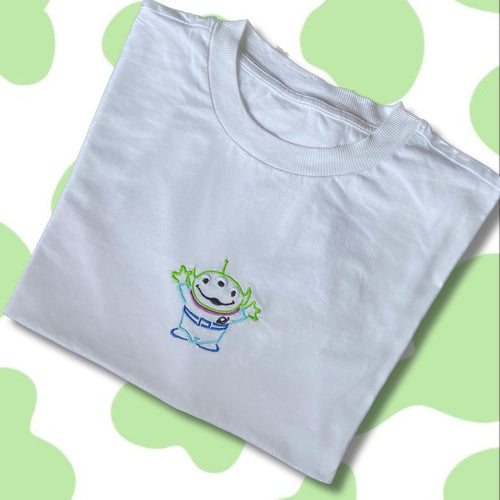 Alien Embroidered T-Shirt/ Sweatshirt