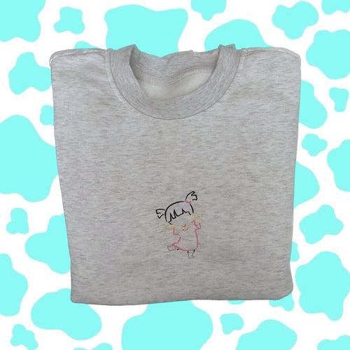 Boo Embroidered T-Shirt/ Sweatshirt