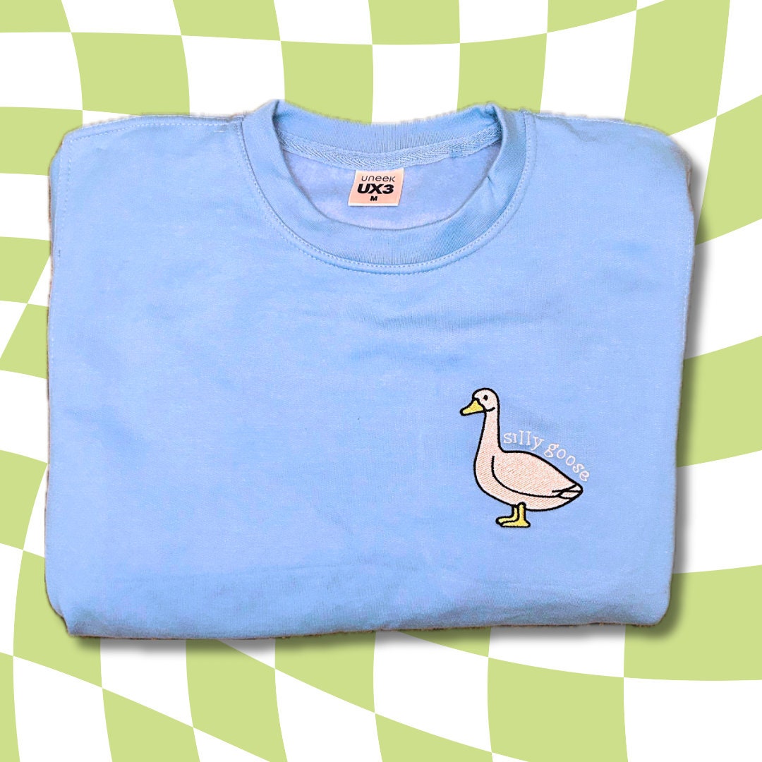 Silly Goose Embroidered Sweatshirt